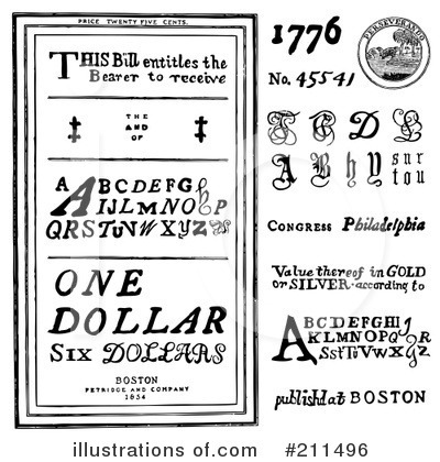 Royalty-Free (RF) Alphabet Clipart Illustration by BestVector - Stock Sample #211496
