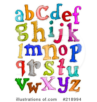 Royalty-Free (RF) Alphabet Clipart Illustration by BNP Design Studio - Stock Sample #218994
