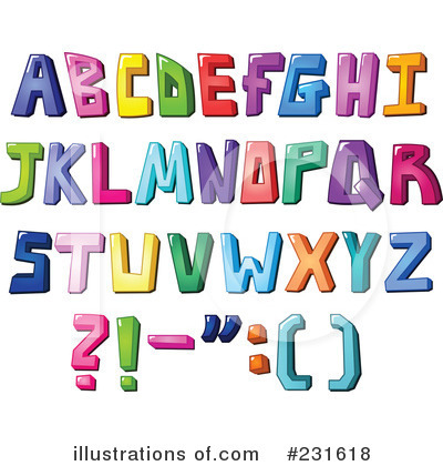 Royalty-Free (RF) Alphabet Clipart Illustration by yayayoyo - Stock Sample #231618
