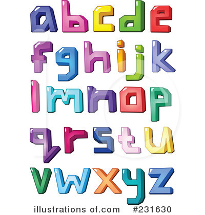 Royalty-Free (RF) Alphabet Clipart Illustration by yayayoyo - Stock Sample #231630