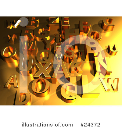Royalty-Free (RF) Alphabet Clipart Illustration by Eugene - Stock Sample #24372