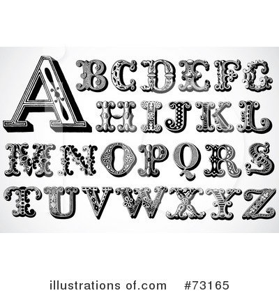 Royalty-Free (RF) Alphabet Clipart Illustration by BestVector - Stock Sample #73165