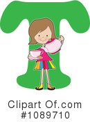 Alphabet Girl Clipart #1089710 by Maria Bell