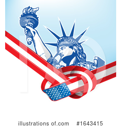 American Flag Clipart #1643415 by Domenico Condello