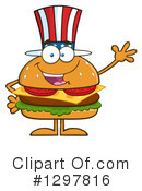 American Cheeseburger Clipart #1297816 by Hit Toon
