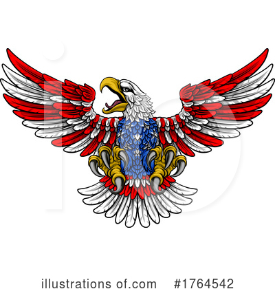 Royalty-Free (RF) American Eagle Clipart Illustration by AtStockIllustration - Stock Sample #1764542