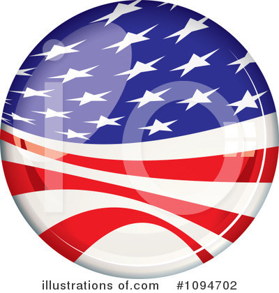 American Flag Clipart #1094702 by michaeltravers