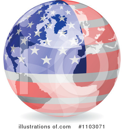 Royalty-Free (RF) American Flag Clipart Illustration by Andrei Marincas - Stock Sample #1103071