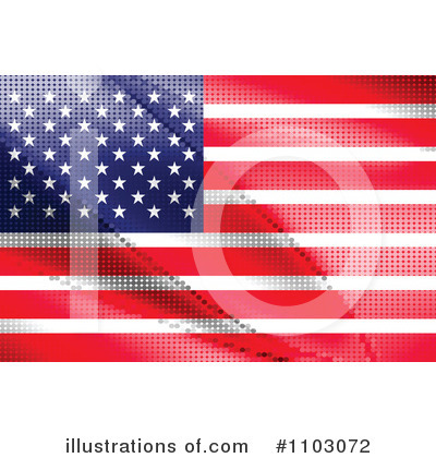 Royalty-Free (RF) American Flag Clipart Illustration by Andrei Marincas - Stock Sample #1103072