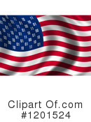 American Flag Clipart #1201524 by stockillustrations