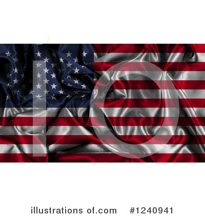 Royalty-Free (RF) American Flag Clipart Illustration by KJ Pargeter - Stock Sample #1240941