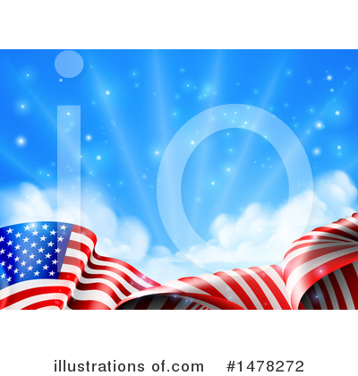 Royalty-Free (RF) American Flag Clipart Illustration by AtStockIllustration - Stock Sample #1478272