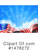 American Flag Clipart #1478272 by AtStockIllustration
