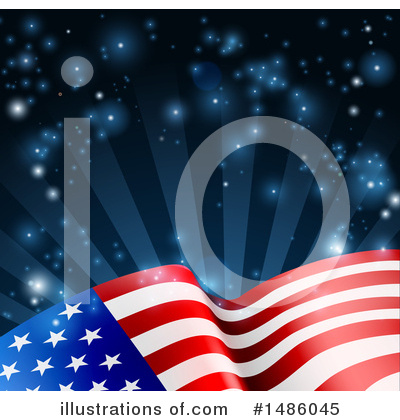 Royalty-Free (RF) American Flag Clipart Illustration by AtStockIllustration - Stock Sample #1486045