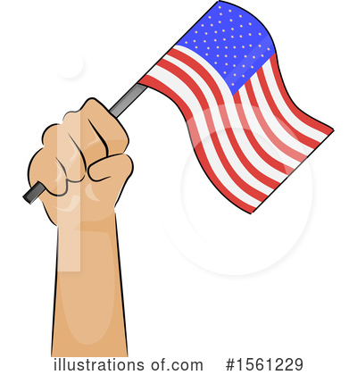 Royalty-Free (RF) American Flag Clipart Illustration by BNP Design Studio - Stock Sample #1561229