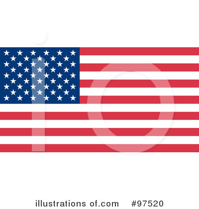 Royalty-Free (RF) American Flag Clipart Illustration by Hit Toon - Stock Sample #97520