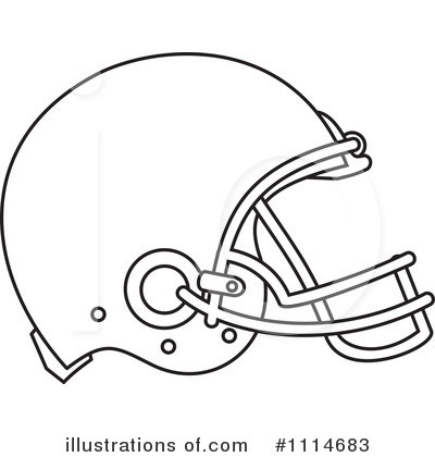 American Football Helmet Clipart #1114683 by patrimonio
