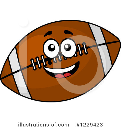 Royalty-Free (RF) American Football Clipart Illustration by Vector Tradition SM - Stock Sample #1229423