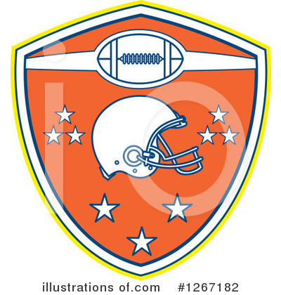 Royalty-Free (RF) American Football Clipart Illustration by patrimonio - Stock Sample #1267182