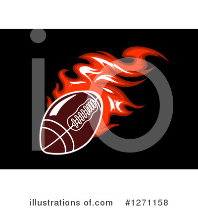 Royalty-Free (RF) American Football Clipart Illustration by Vector Tradition SM - Stock Sample #1271158