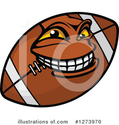 Royalty-Free (RF) American Football Clipart Illustration by Vector Tradition SM - Stock Sample #1273970