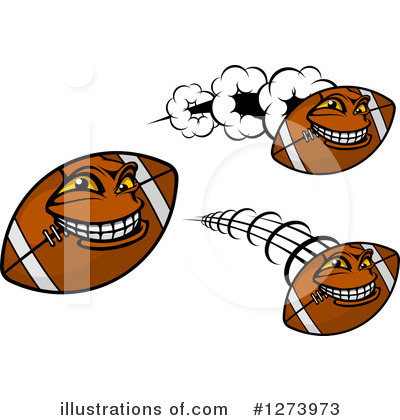 Royalty-Free (RF) American Football Clipart Illustration by Vector Tradition SM - Stock Sample #1273973