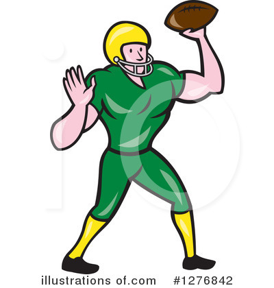 Royalty-Free (RF) American Football Clipart Illustration by patrimonio - Stock Sample #1276842