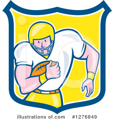 Royalty-Free (RF) American Football Clipart Illustration by patrimonio - Stock Sample #1276849