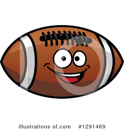 Royalty-Free (RF) American Football Clipart Illustration by Vector Tradition SM - Stock Sample #1291469