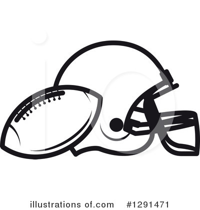 Royalty-Free (RF) American Football Clipart Illustration by Vector Tradition SM - Stock Sample #1291471