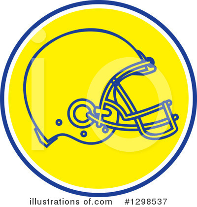 Football Helmet Clipart #1298537 by patrimonio