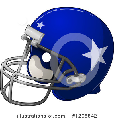 Football Helmet Clipart #1298842 by Liron Peer