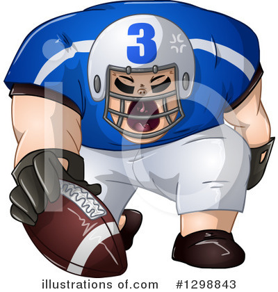 Football Player Clipart #1298843 by Liron Peer