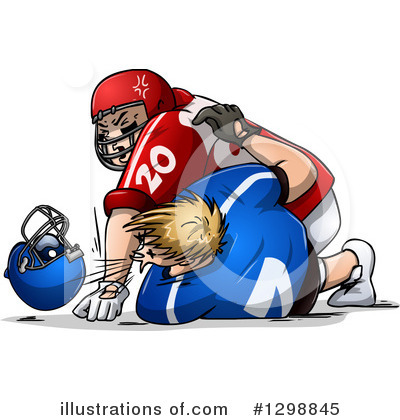 Royalty-Free (RF) American Football Clipart Illustration by Liron Peer - Stock Sample #1298845