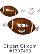 American Football Clipart #1307490 by Vector Tradition SM