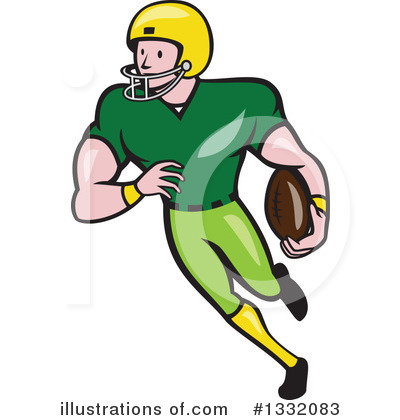 Royalty-Free (RF) American Football Clipart Illustration by patrimonio - Stock Sample #1332083