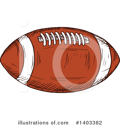 American Football Clipart #1403382 by Vector Tradition SM