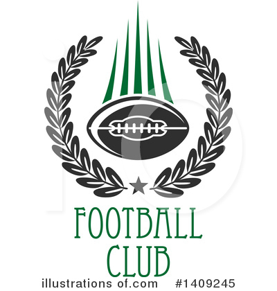 Royalty-Free (RF) American Football Clipart Illustration by Vector Tradition SM - Stock Sample #1409245
