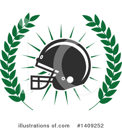 American Football Clipart #1409252 by Vector Tradition SM
