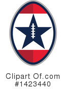 American Football Clipart #1423440 by patrimonio