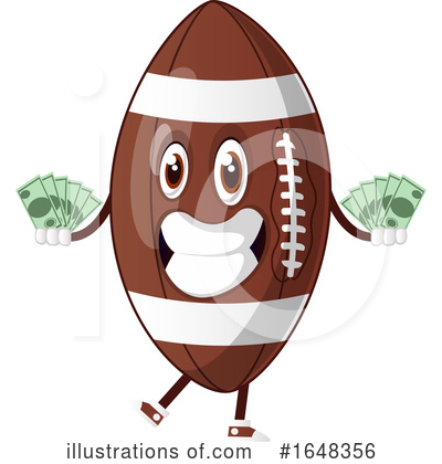 Royalty-Free (RF) American Football Clipart Illustration by Morphart Creations - Stock Sample #1648356