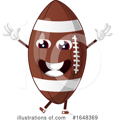Royalty-Free (RF) American Football Clipart Illustration by Morphart Creations - Stock Sample #1648369