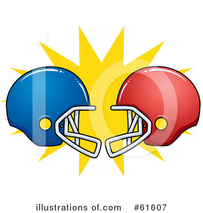 Royalty-Free (RF) American Football Clipart Illustration by r formidable - Stock Sample #61607