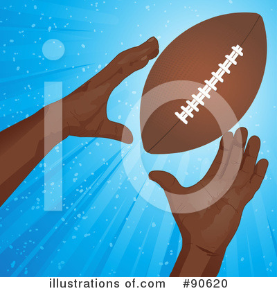 Royalty-Free (RF) American Football Clipart Illustration by elaineitalia - Stock Sample #90620
