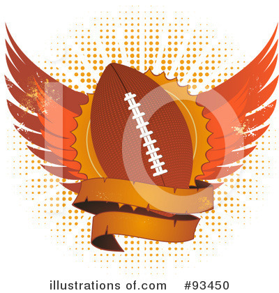 Royalty-Free (RF) American Football Clipart Illustration by elaineitalia - Stock Sample #93450