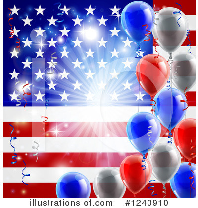 Fourth Of July Clipart #1240910 by AtStockIllustration