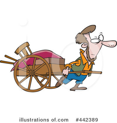 Wagon Clipart #442389 by toonaday