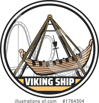 Viking Ship Clipart #1764304 by Vector Tradition SM