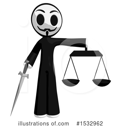Royalty-Free (RF) Anarchist Clipart Illustration by Leo Blanchette - Stock Sample #1532962