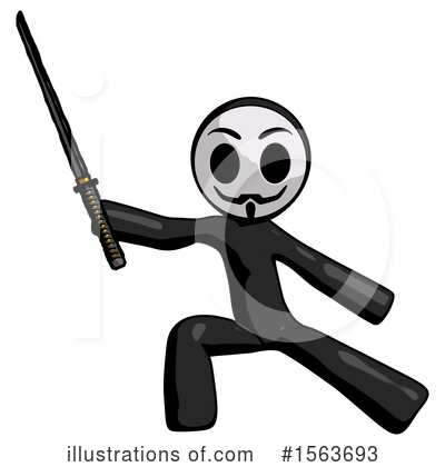 Royalty-Free (RF) Anarchist Clipart Illustration by Leo Blanchette - Stock Sample #1563693